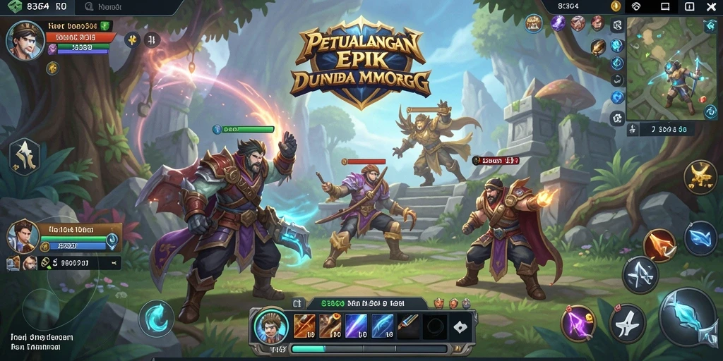 Gameplay 8364 yang seru dan menantang di dunia MMORPG.