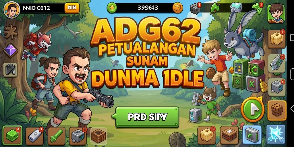 Tampilan gameplay yang menarik dan dinamis dalam ADG62.