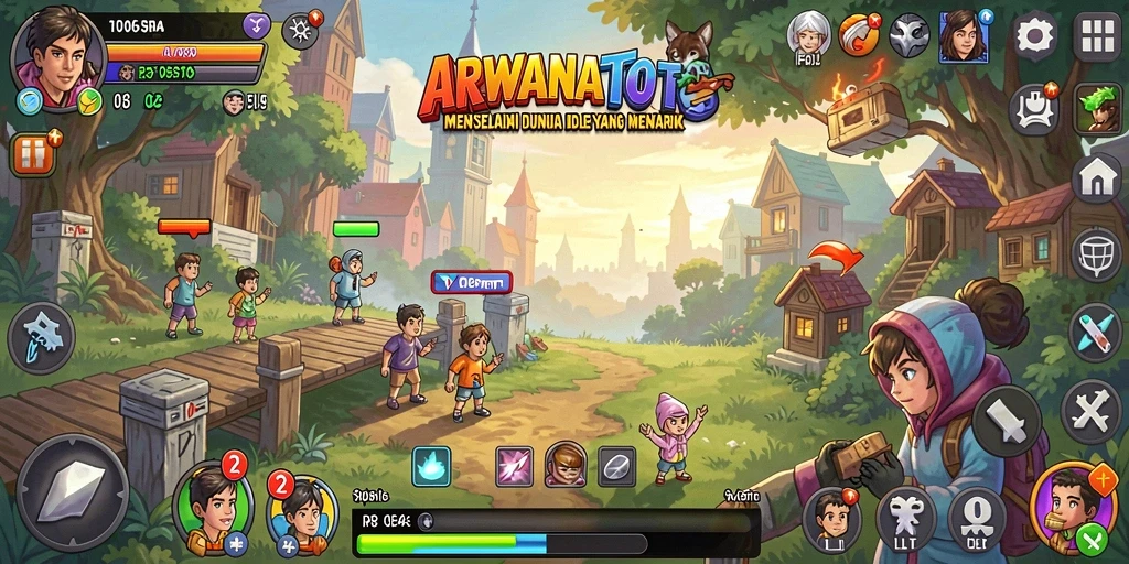 Tampilan gameplay ARWANATOTO yang menarik dan dinamis.