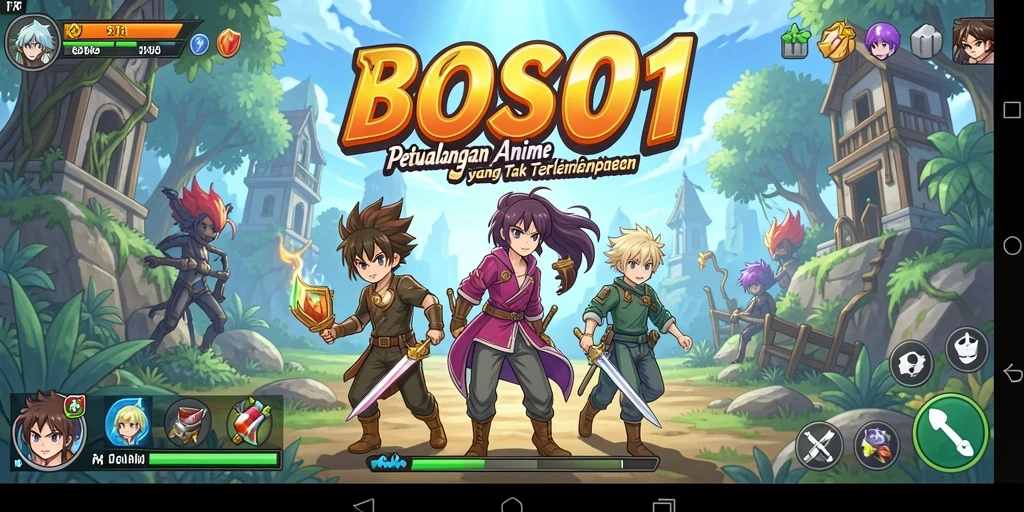 Gameplay menarik dengan karakter anime yang beragam.