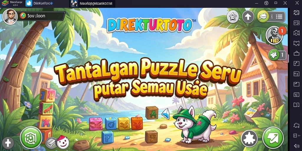 Tampilan menarik dari gameplay DIREKTURTOTO yang menantang.