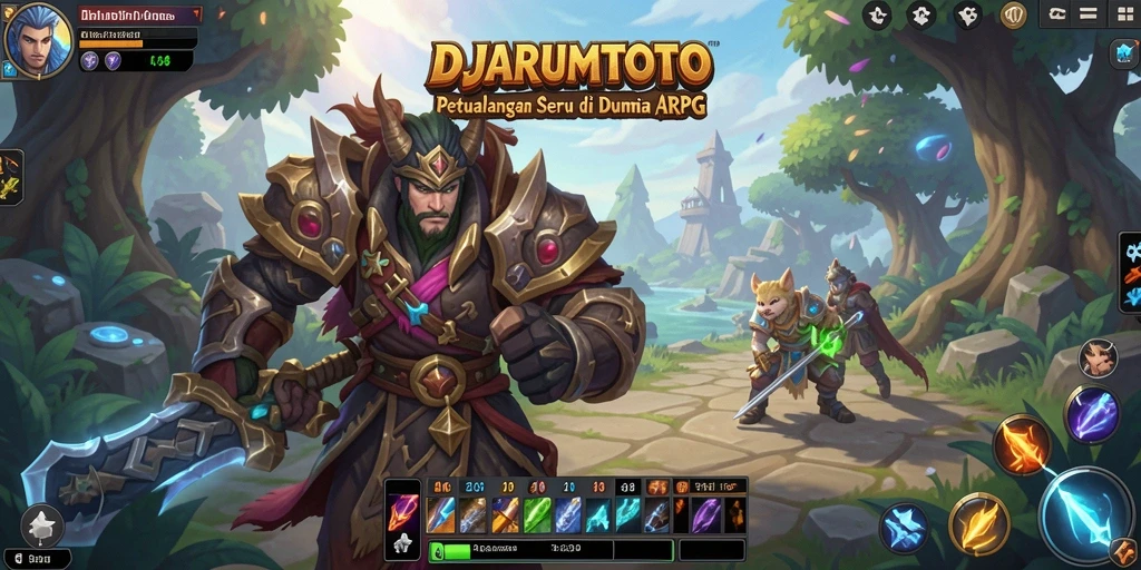 Tangkapan layar gameplay DJARUMTOTO menampilkan aksi seru dalam pertarungan ARPG.