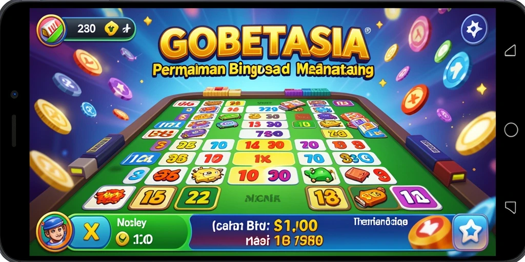 Gambaran menarik dari gameplay Bingo di GOBETASIA.