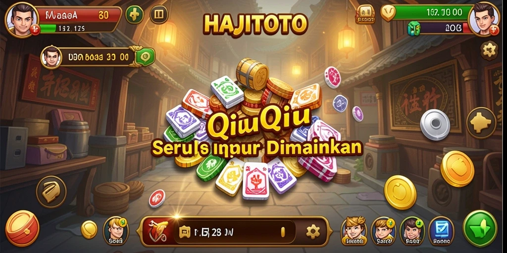Tampilan gameplay seru dari HAJITOTO dengan aksi QiuQiu.
