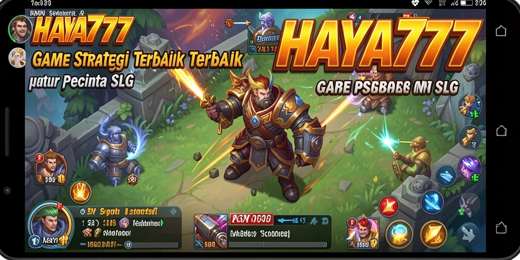 Screenshot utama HAYA777 menampilkan aksi pertempuran seru dalam strategi SLG.