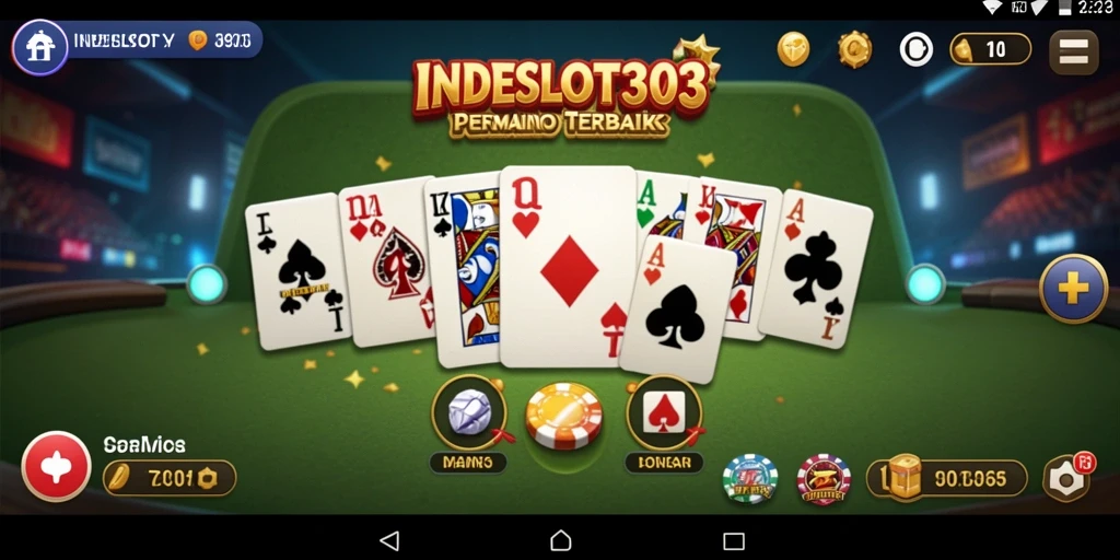 Screenshot INDESLOT303 menampilkan serunya permainan Domino dengan pemain yang berinteraksi.