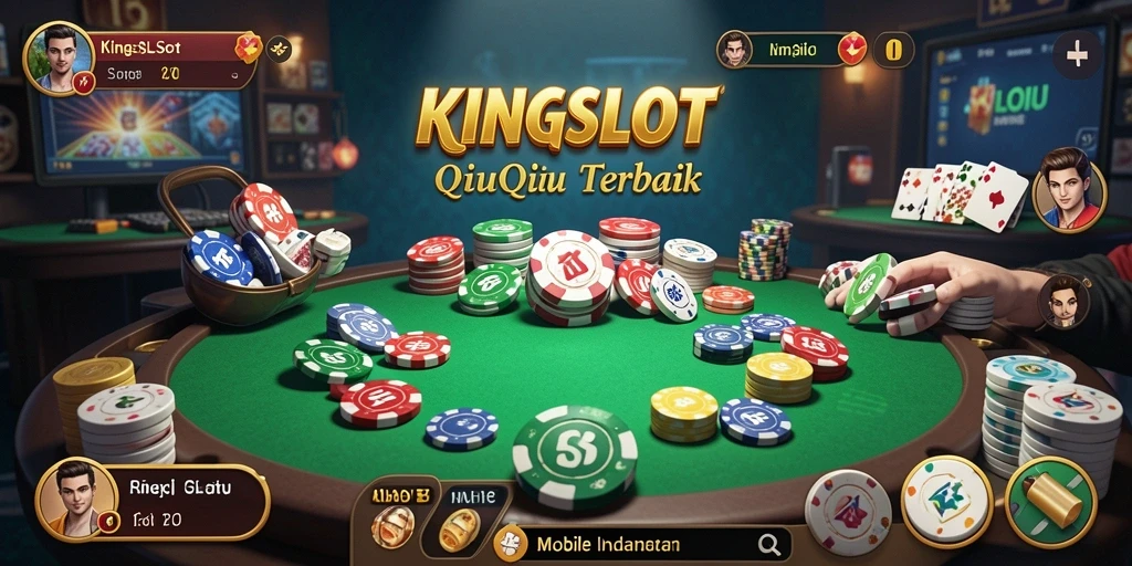 Tampilan gameplay seru KINGSLOT saat bermain QiuQiu.
