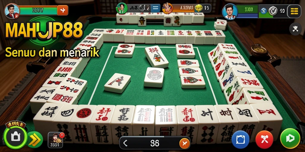 Tampilan gameplay menegangkan dari MAHJONGJP88 dengan banyak pilihan Domino.