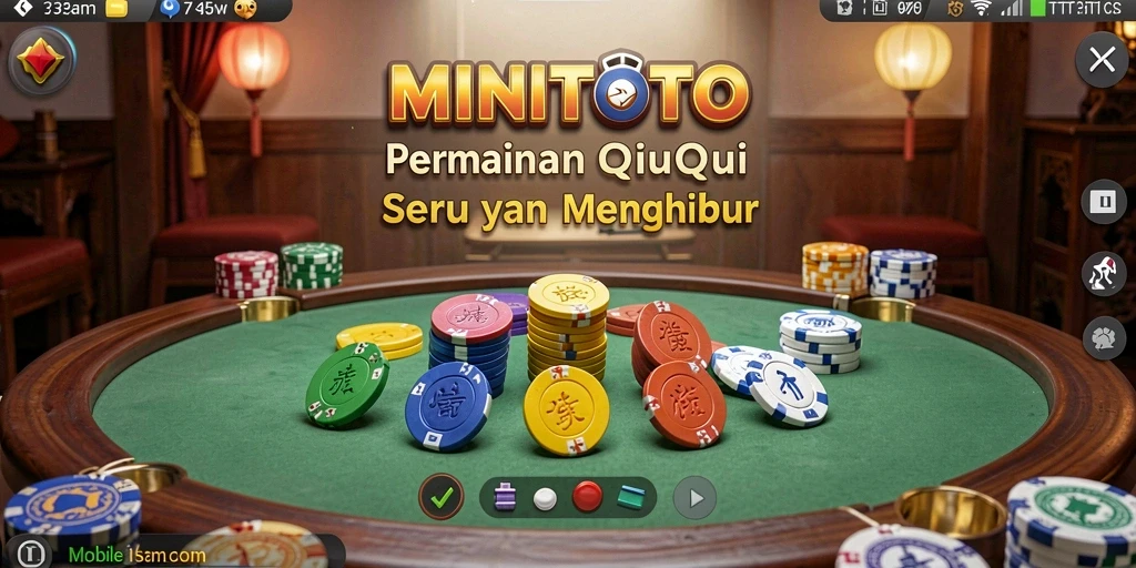 Tampilan gameplay MINITOTO saat bermain QiuQiu dengan teman.