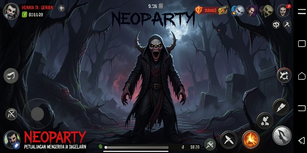 Tangkapan layar gameplay menakutkan dengan suasana mencekam.