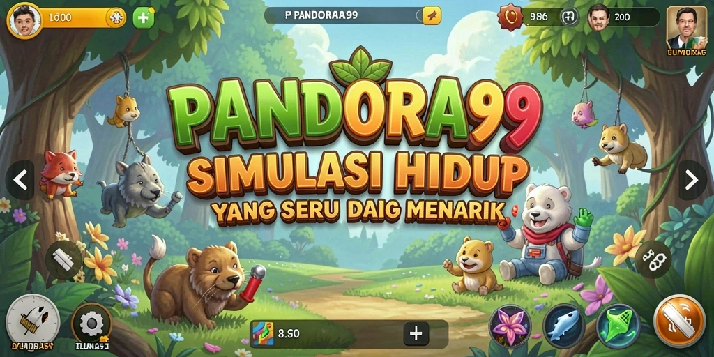 Tampilan menarik dari gameplay PANDORA99 dengan berbagai aktivitas menyenangkan.