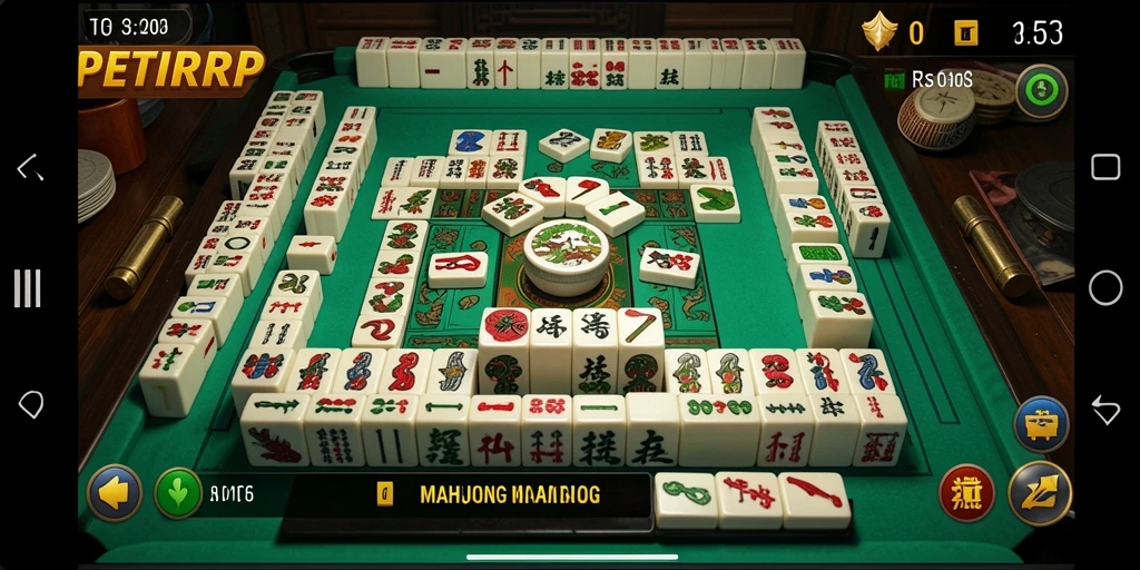 Tampilan menarik saat bermain Mahjong di PETIRRP.