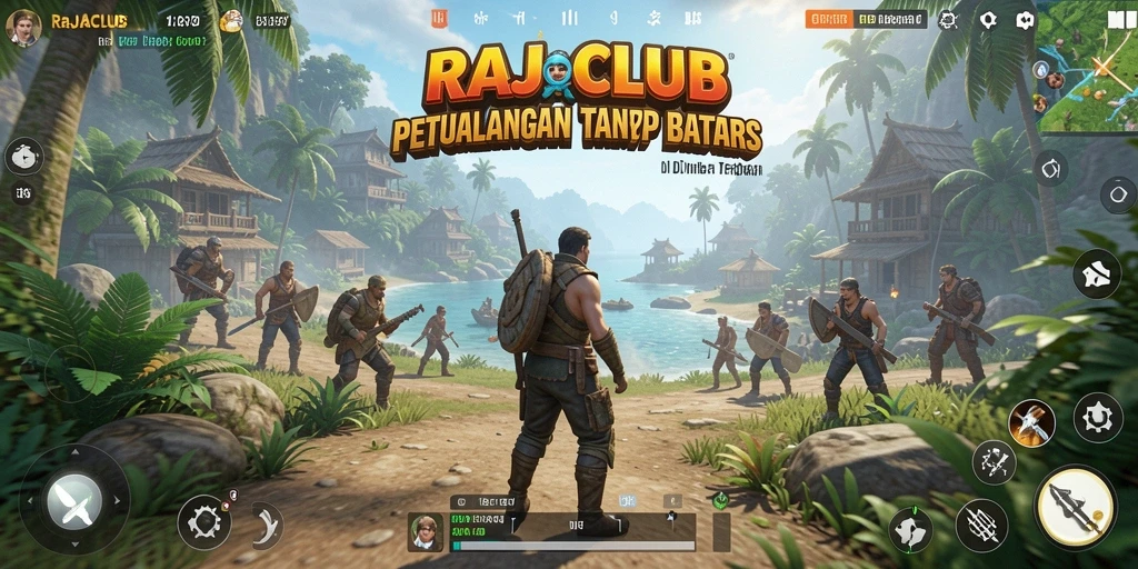 Tampilkan gameplay RAJACLUB dalam dunia terbuka yang menakjubkan.
