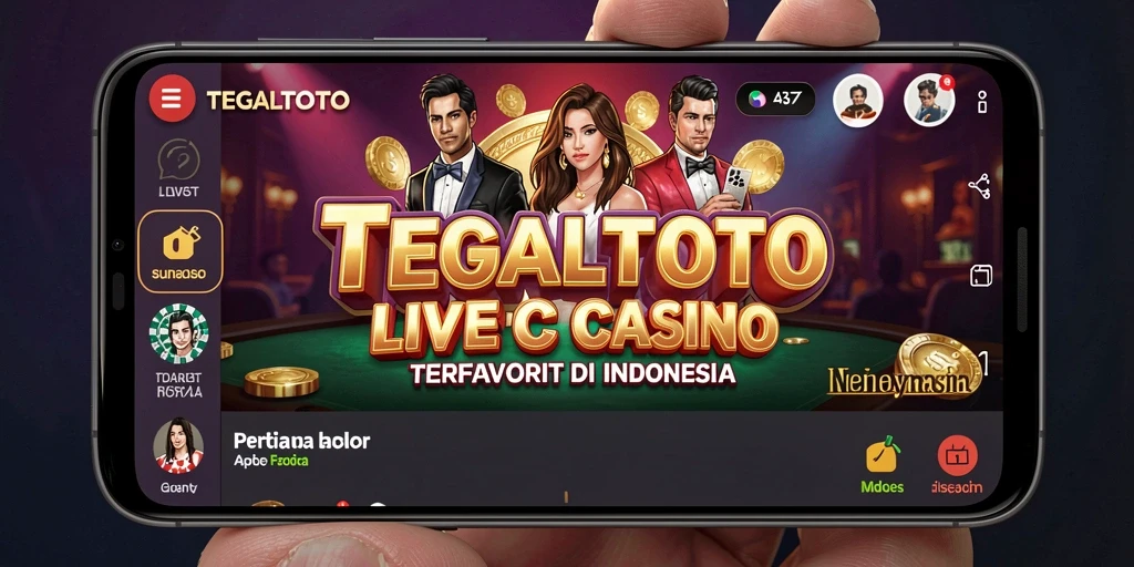 Tampilan gameplay Live Casino TEGALTOTO yang menarik dan interaktif.