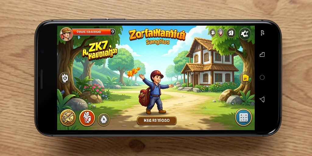 Screenshot ZK7 menampilkan gameplay yang menyenangkan dan interaktif.